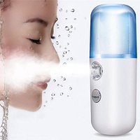 Nano Mist Sprayer - Abs Plastic, 80x30mm | Usb Rechargeable, Multi-purpose Handheld Mister With Fan, Flashlight & Large 15ml Water Tank