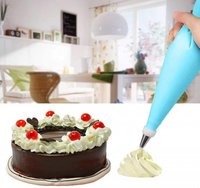 Cake Decorator - Stainless Steel Nozzles, Plastic Coupler, White, 12-piece Set, Ergonomic Grip