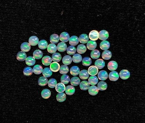 4mm Ethiopian Opal Round Cabochon Loose Gemstones