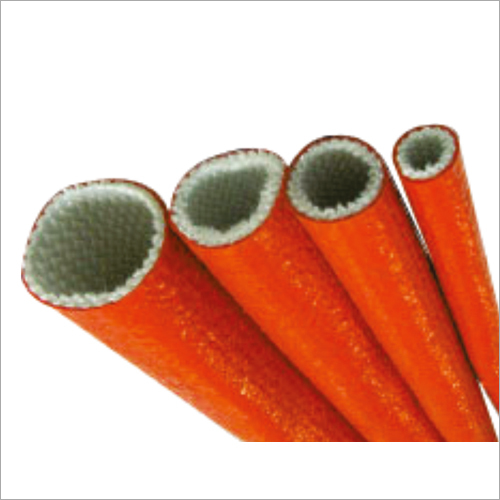 Silicon Coated Fiberglass Fire Sleeving - Color: Orange