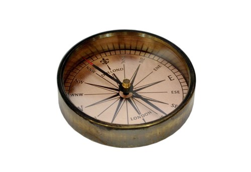 Nautical Antique Flat Pocket Compass