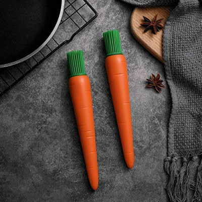 CARROT SHAPED SILICON KITCHEN OIL BRUSH