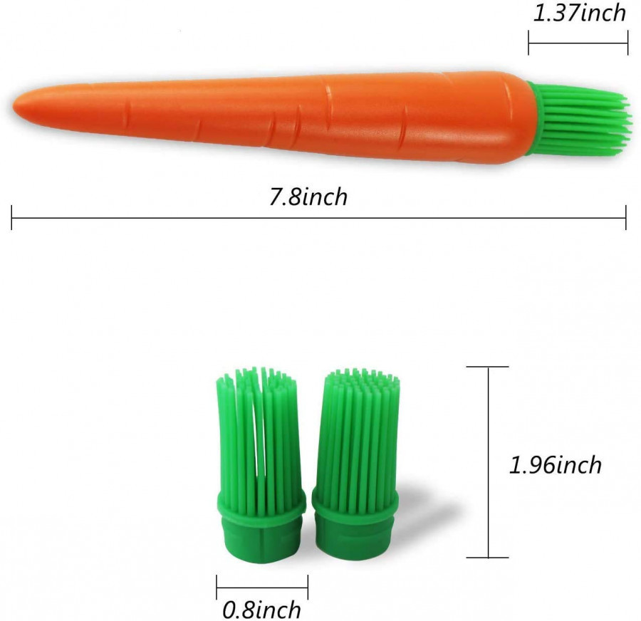 CARROT SHAPED SILICON KITCHEN OIL BRUSH