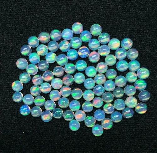 6mm Ethiopian Opal Round Cabochon Loose Gemstones