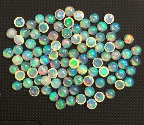 7mm Ethiopian Opal Round Cabochon Loose Gemstones