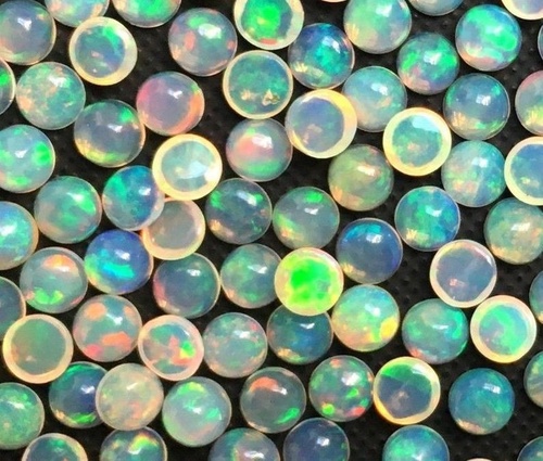 8mm Ethiopian Opal Round Cabochon Loose Gemstones
