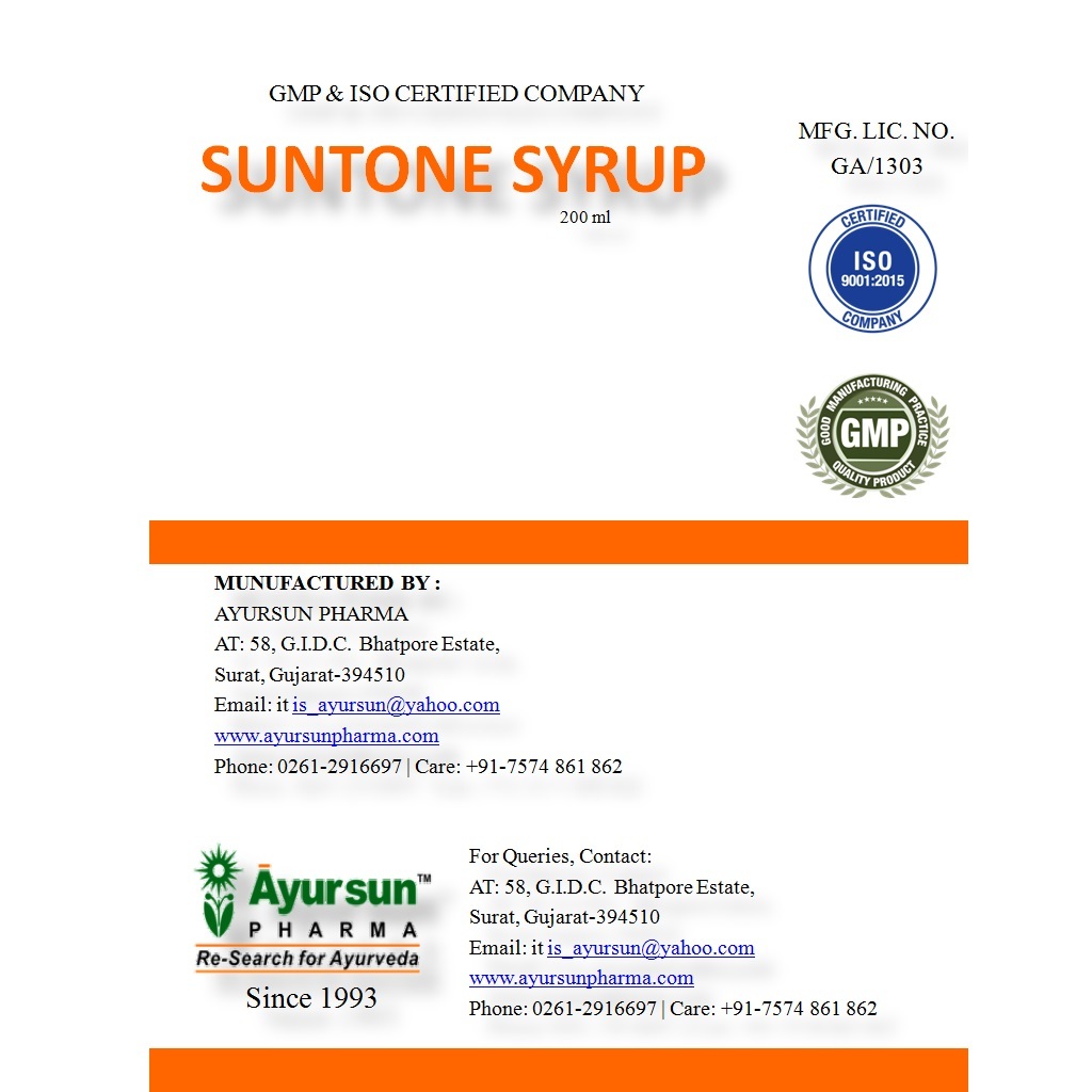 Ayurveda Syrup For During Convalescence-suntone Syrup
