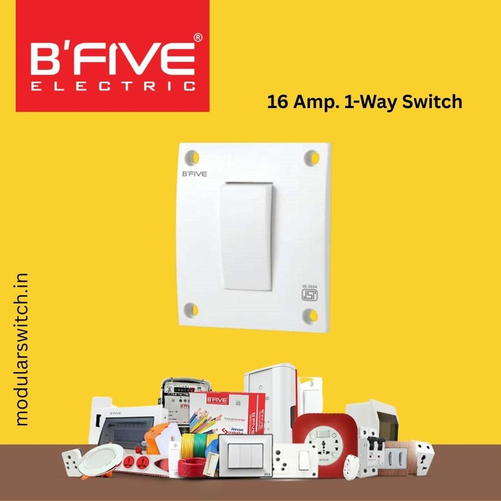 Modular Switch | Premium 16 Amp. 1 Way Switch - Automation Grade: No