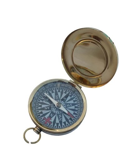 Nautical Flat Compass With Lid