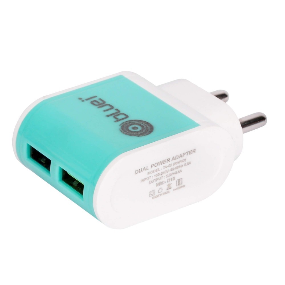 Bluei Ta-02 Rapid 2.4 A, Dual Usb Mobile Charger