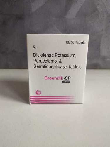 Diclofenac Potassium Paracetamol And Serratiopeptidase Tablets