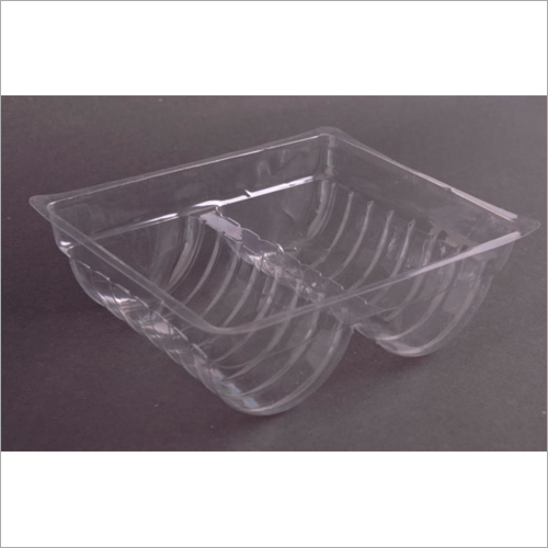 Cookies Tray - 128x105x40mm Dimensions, Clear PET and PVC Design, Soft Hardness for Easy Handling