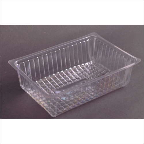 140x95x40 mm Plain Tray - PET, PVC, HIPS Material , Clear Soft Design for Versatile Storage and Organization