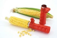 Corn Cutter - Stainless Steel, 20cm Length, Red | Double Sided Cutting Edges, Low Maintenance, Corrosion-resistant Design For Efficient Peeling