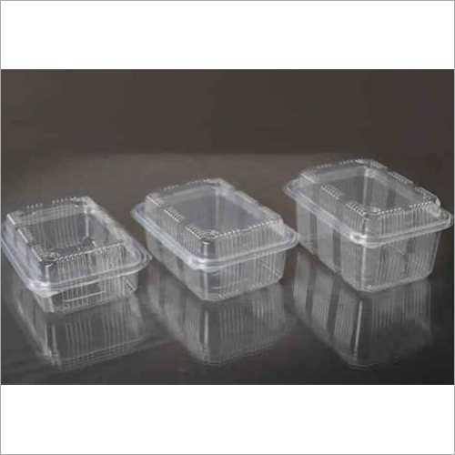 PET Rectangular Hinged Hi Lid Box