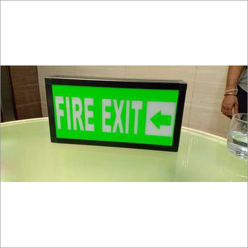 Led Fire Exit Safety Signage - Color: Cool White