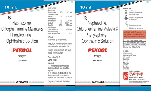 Naphazoline, Chlorpheniramine Maleate & Phenylephrine Ophthalmic Solution