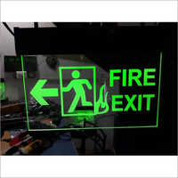 Fire Exit Signage With Battery Back-up