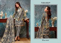Zara Khan Cotton Karachi Printed Dress Material Catalog