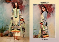 Zara Khan Cotton Karachi Printed Dress Material Catalog