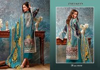 Zara Khan Cotton Karachi Printed Dress Material Catalog