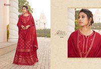 Fiona Ruhi Chinon Embroidered With Work Designer Suit Catalog