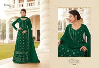 Fiona Ruhi Chinon Embroidered With Work Designer Suit Catalog