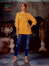 Artriddhs Shrusti vol 2 Rayon Slub Handwork Western tops CatalogArtriddhs Shrusti Vol 2 Rayon Slub Handwork Western Tops Catalog