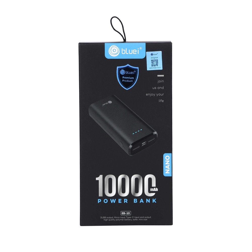 Bluei Eb - 10 Nano- 10000 Mah Power Bank Li-polymer Battery