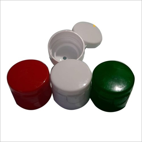 Plastic Flip Top Caps - PP Material, 25 mm Size, White Color | Flip Top Design for Bottles, Lightweight at 3.5 gm