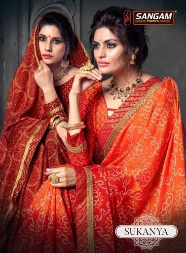 Sangam Prints Sukanya Chiffon Printed Saree Catalog