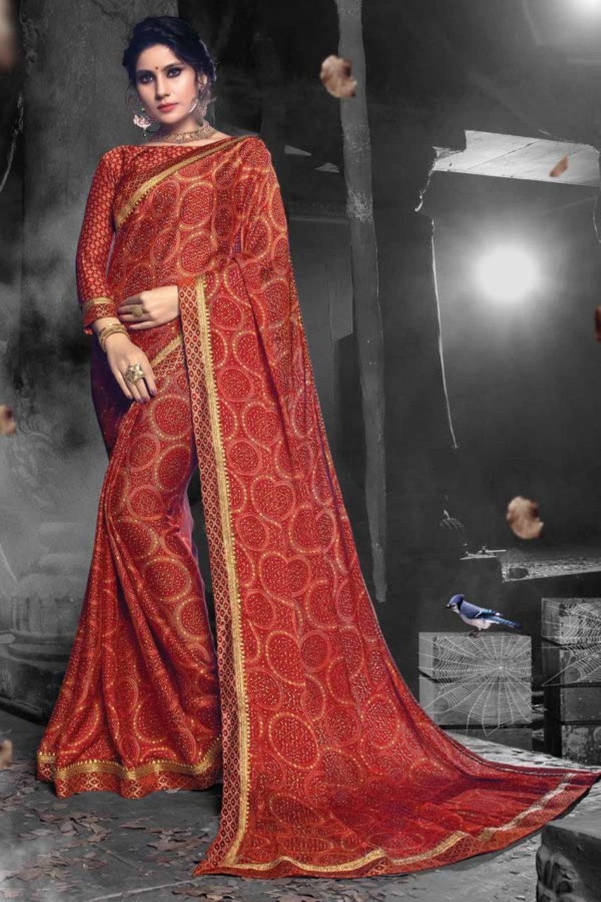 Sangam Prints Sukanya Chiffon Printed Saree Catalog