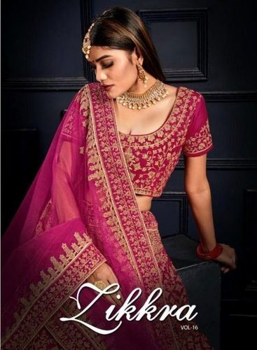 Zikkra Vol 16 Velvet Designer Bridal Lehenga Catalog Collection