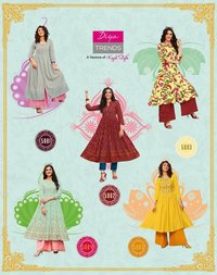 Diya Trendz Ethnicity Vol 5 Rayon With Embroidered and Classy Prints Kurti Catalog