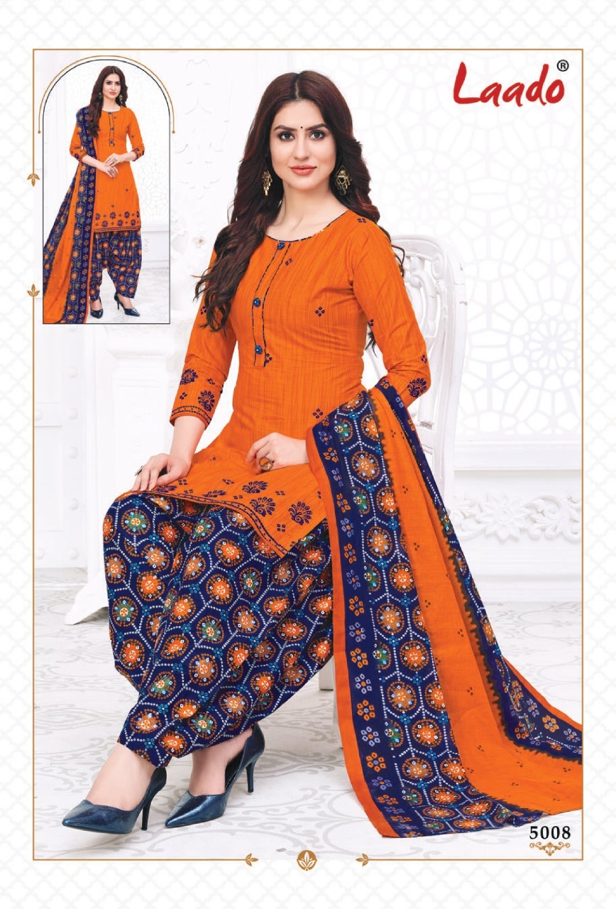 Laado Priti Patiyala Vol 5 Pure Cotton Printed Dress Material Catalog