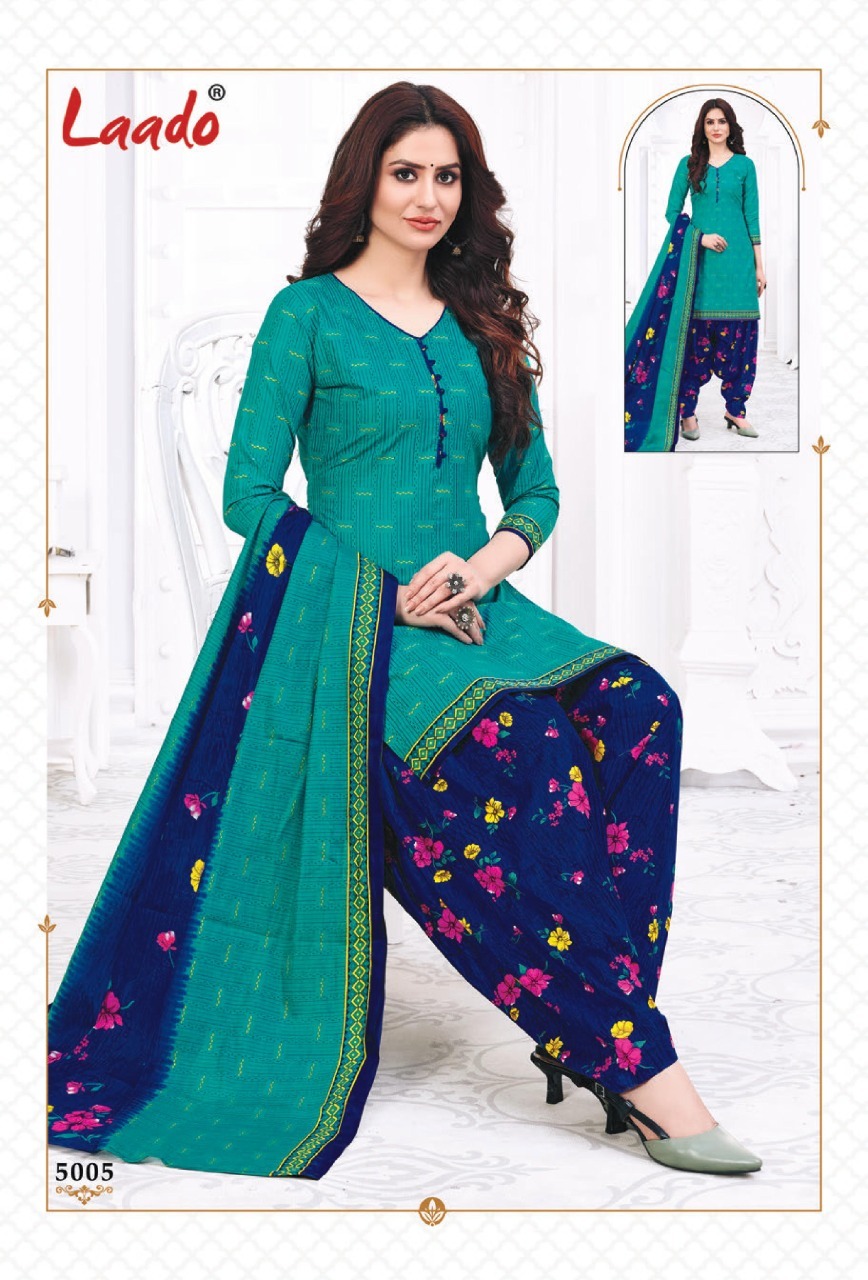 Laado Priti Patiyala Vol 5 Pure Cotton Printed Dress Material Catalog