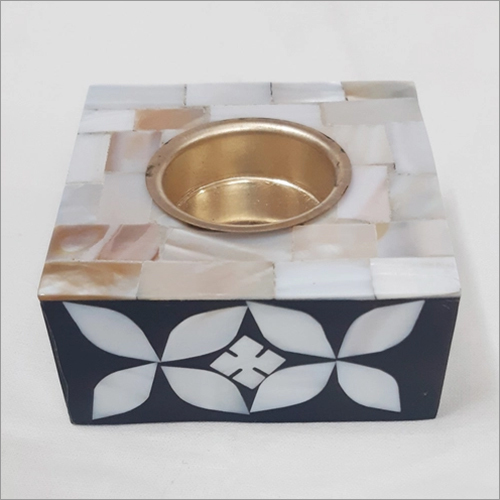Mother Of Pearl Tea Light Square