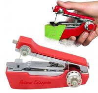 Portable Mini Stitching Machine - Plastic And Metal, 21x7x3.5 Cm, White | Battery Operated, Ergonomic Grip, Up To 250 Stitches/min
