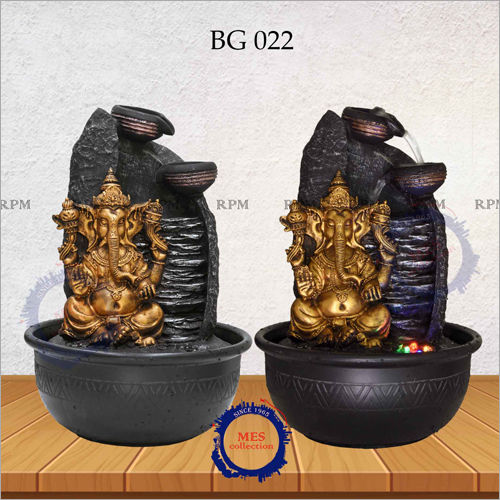 Black Shree Ganesha Backflow Incense Burner