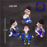 7 Inch Piece Of Three Feng Shui Statue