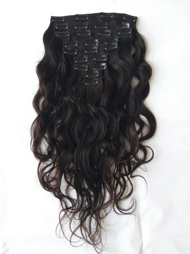 Unprocessed Raw Wavy Clip In Hair Extensions