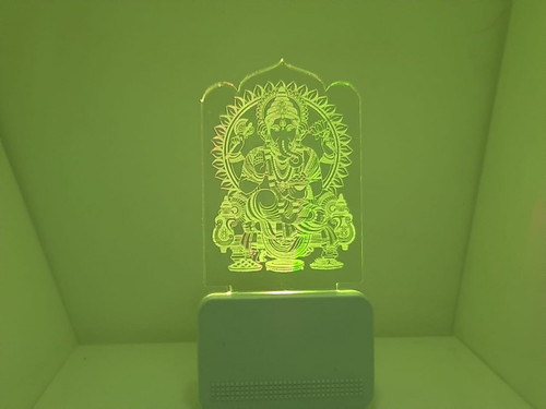 Lord Ganesha 3D Illusion Acrylic LED Night Lamp