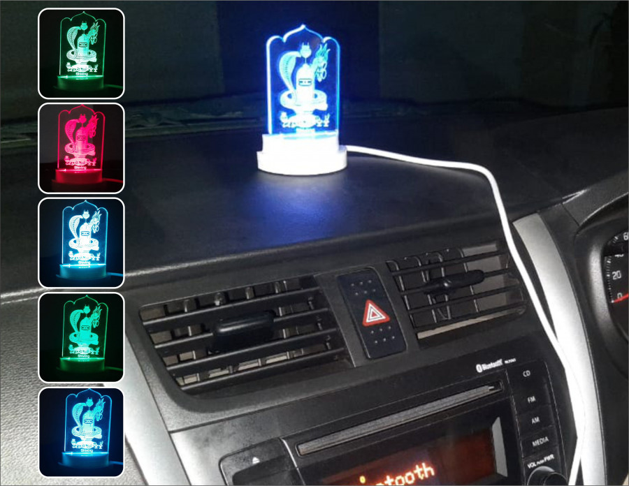 3D ACRYLIC SHIVLING CAR NIGHT LAMP