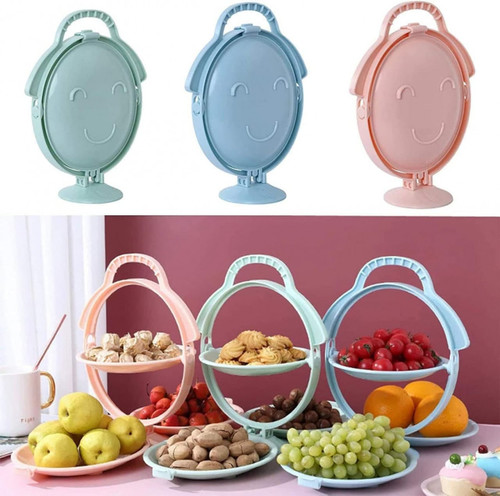 FOLDABLE FRUIT PLATE CANDY DISH