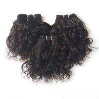 Single Donor Raw Indian Wavy Hair Machine Weft Hair best hair extensions