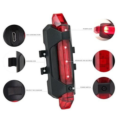 RECHARGEABLE BICYCLE FRONT WATERPROOF LED LIGHTS