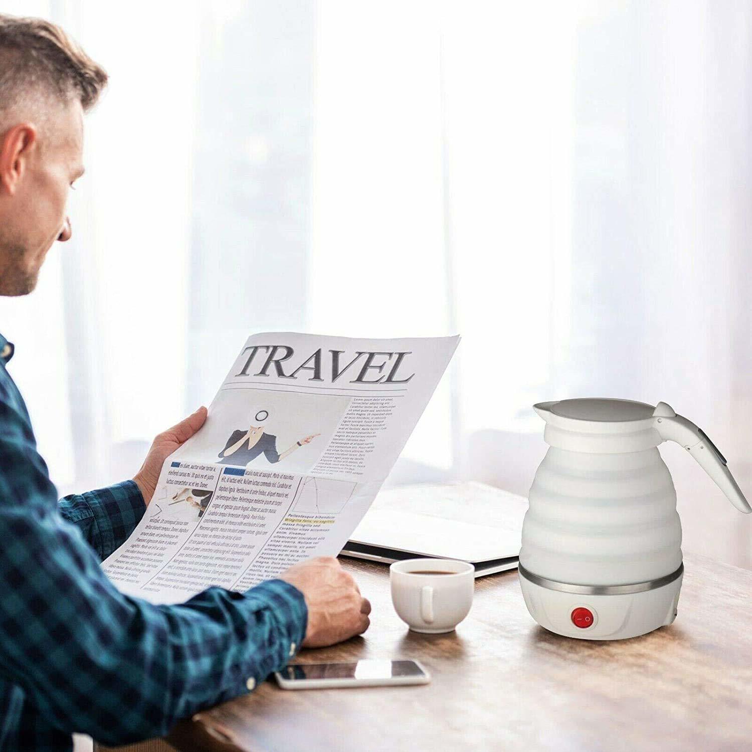 SILICON FOLD-ABLE TRAVEL KETTLE