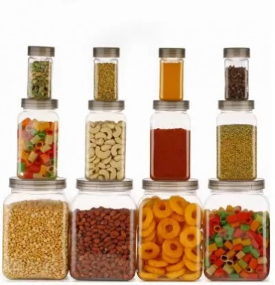 SQUARE CONTAINER PLASTIC (SET OF 4*3 ) (350ML,650ML,1200ML)