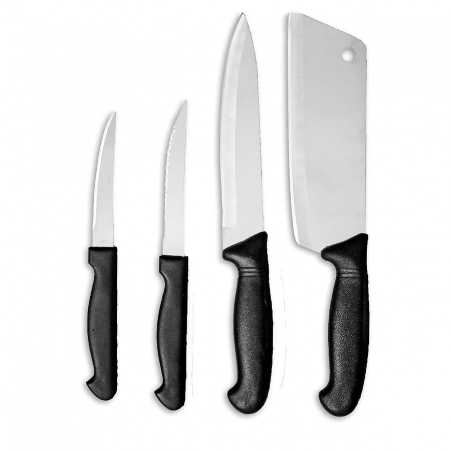 STAINLESS STEEL KITCHEN KNIFE AND CHOPPING BOARD SET