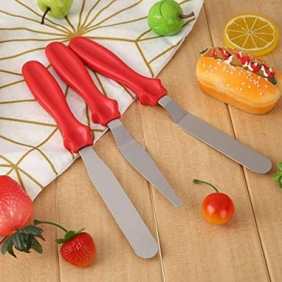 STEEL CAKE ICING SPATULA 3 PIECES SET